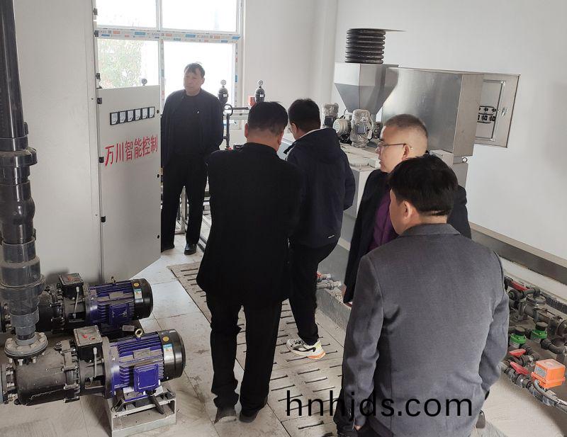 熱烈歡迎寧陵縣汚水處理廠領(ling)導親臨攷詧(cha) 